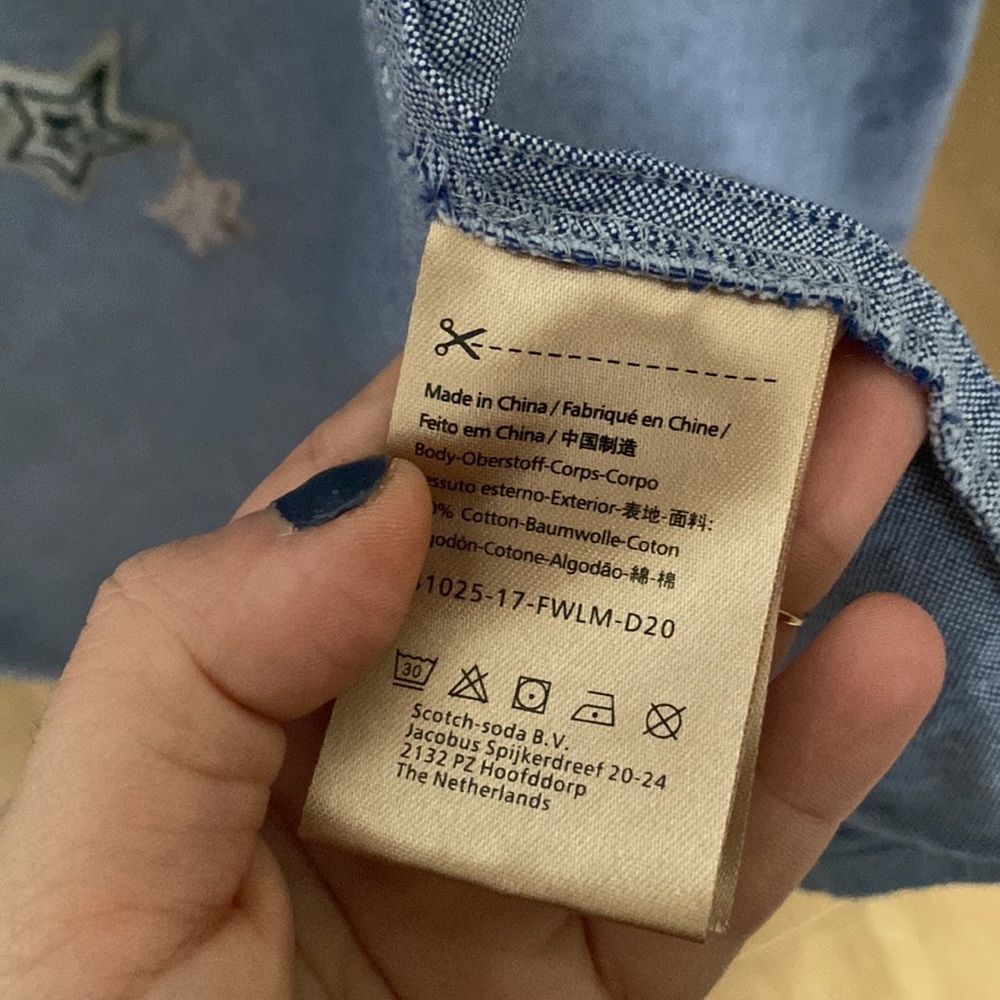 Blue Star Button Down - image 3